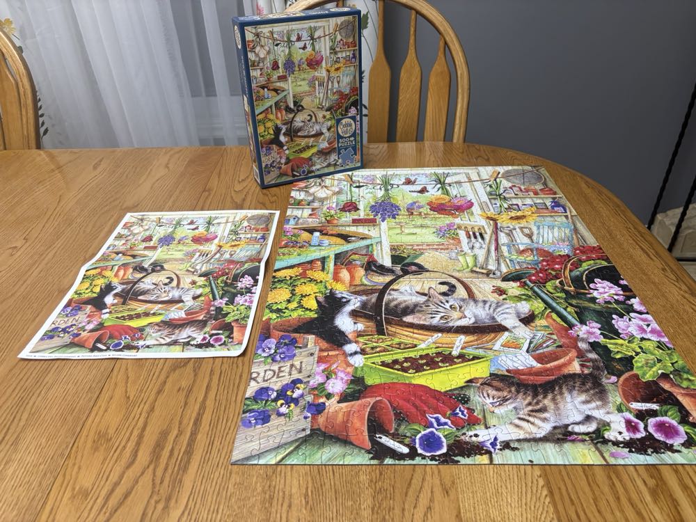 Potting Shed Cats - Cobble Hill puzzle collectible [Barcode 625012451154] - Main Image 2