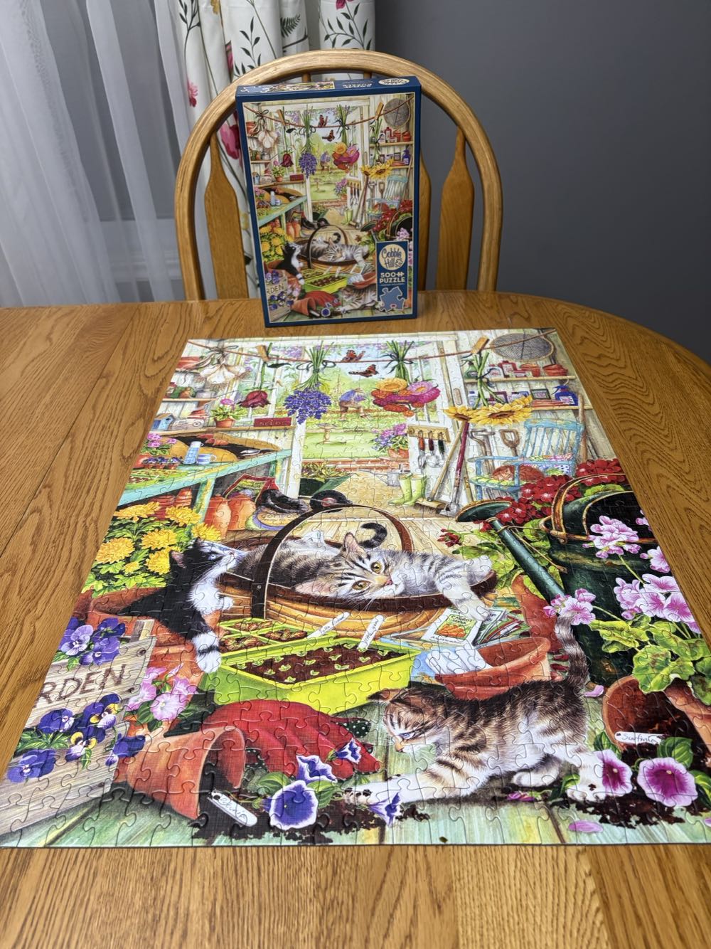 Potting Shed Cats - Cobble Hill puzzle collectible [Barcode 625012451154] - Main Image 4