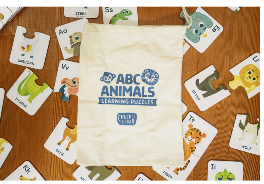 ABC Animals- 26 Preschool Learning Puzzles - Chuckle & Roar puzzle collectible [Barcode 079346623143] - Main Image 2