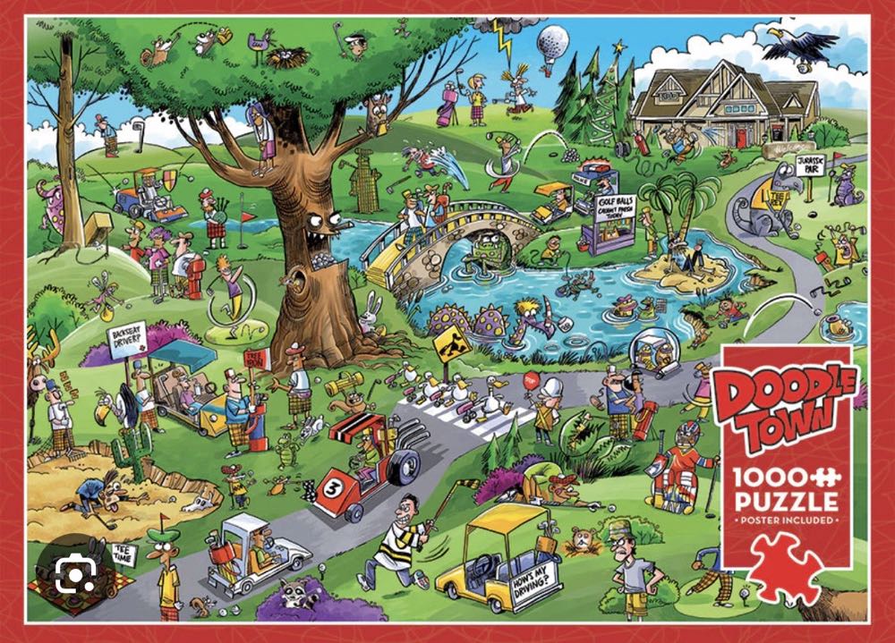 Doodletown : Par for the Course - Cobble Hill puzzle collectible - Main Image 2