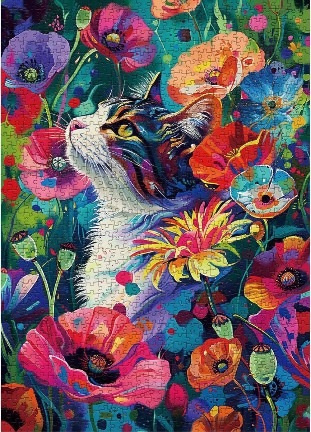 Floral Feline - IdeaBazar puzzle collectible - Main Image 2