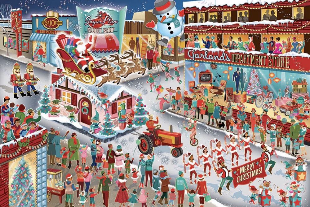 Santa’s Parade - Cobble Hill puzzle collectible [Barcode 625012490207] - Main Image 2
