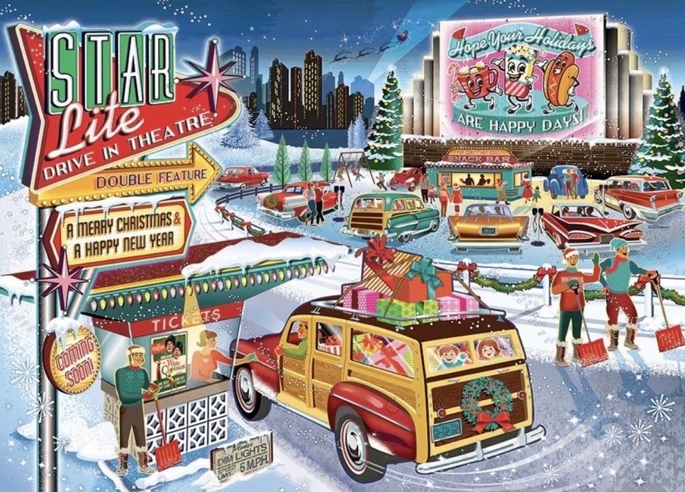 Holiday Drive In - Cobble Hill puzzle collectible [Barcode 625012402934] - Main Image 2