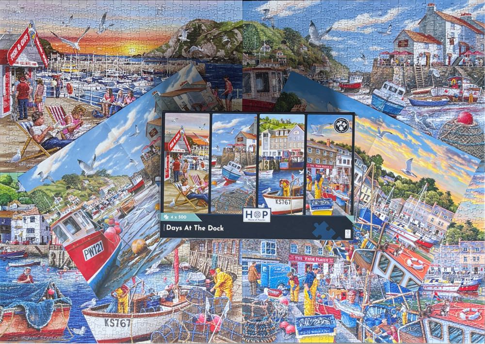 Days At The Dock 🟦 - House of Puzzles Ltd HOP, The puzzle collectible [Barcode 5060002007686] - Main Image 4
