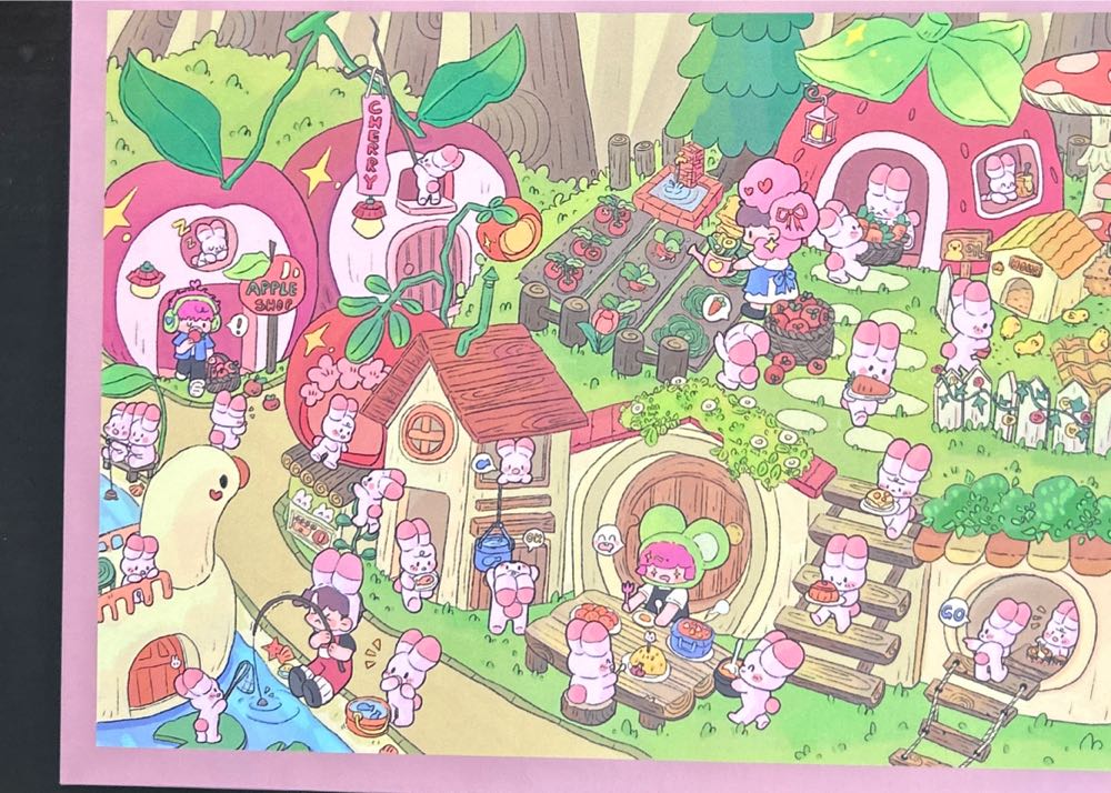 Bunny Village - kibifufu puzzle collectible [Barcode 6975702021001] - Main Image 2