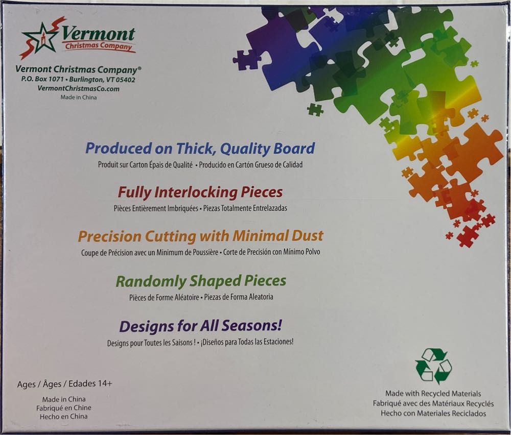 Downtown Christmas - Vermont Christmas Company puzzle collectible [Barcode 819273025623] - Main Image 2