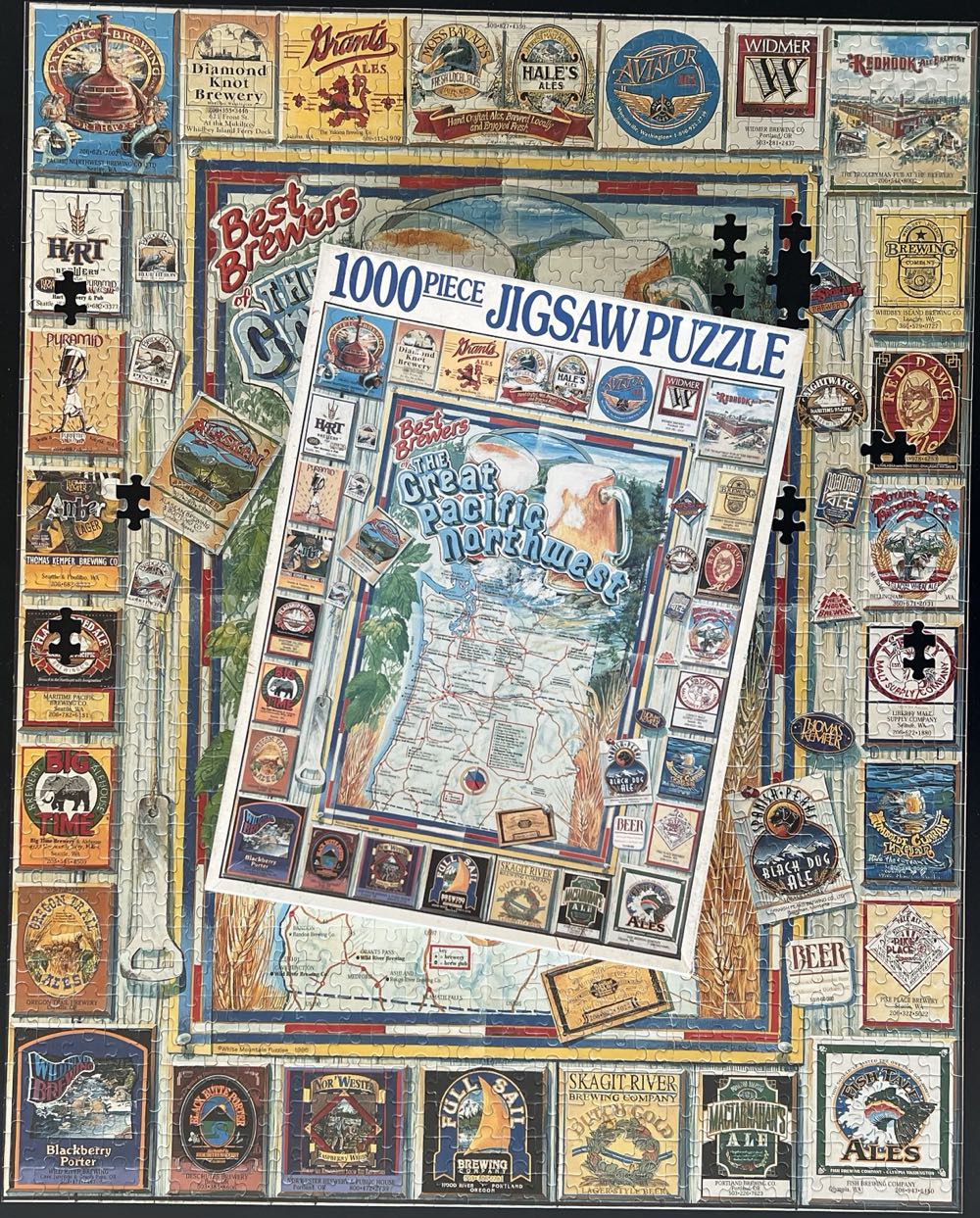 Best Brewers Of The Great Pacific Northwest - 1055, 4/7/26 - White Mountain Puzzles puzzle collectible [Barcode 724819247257] - Main Image 4