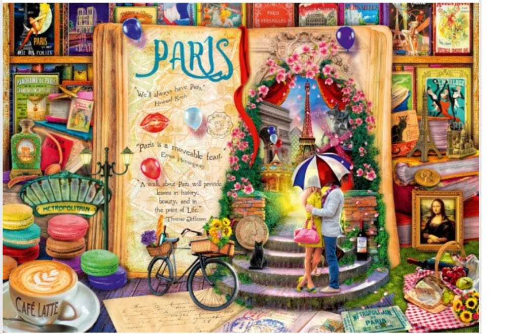 Open Book - Paris. SOLD DID NOT DO - Bluebird puzzle collectible [Barcode 3663384907128] - Main Image 2