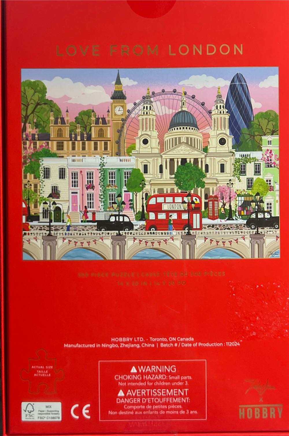 Love From London - Hobbry puzzle collectible - Main Image 2