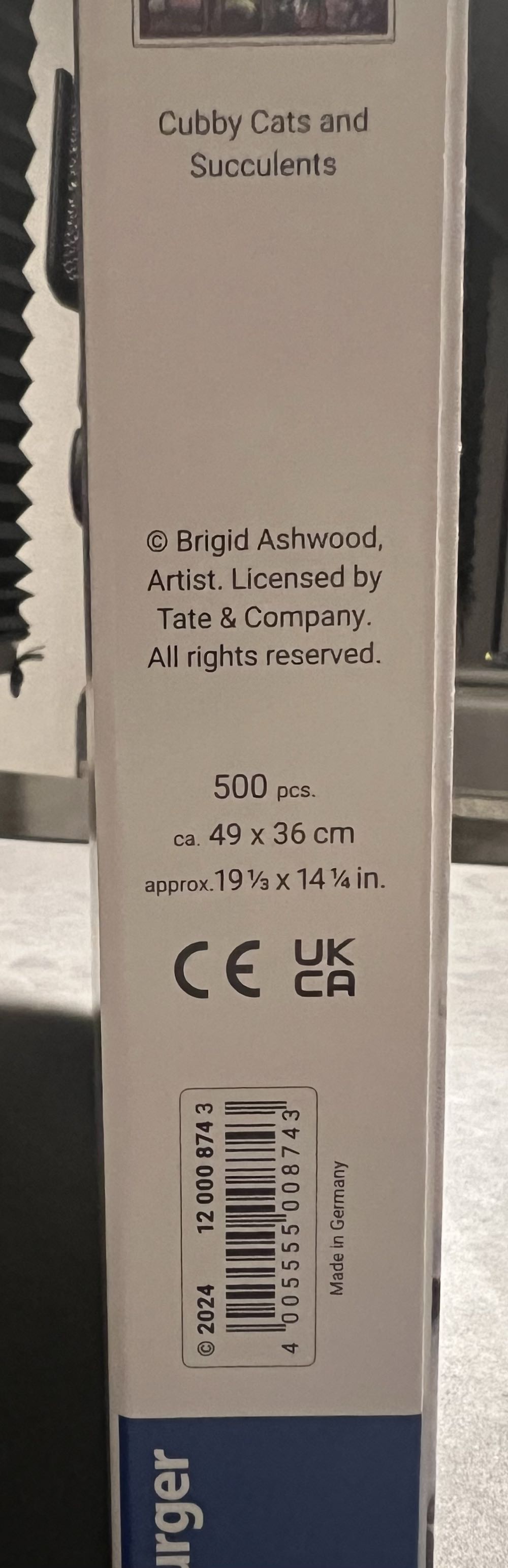 Cubby Cats And Succulents ✅ - Ravensburger puzzle collectible [Barcode 4005555008743] - Main Image 3