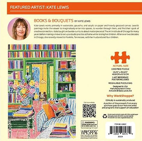 Books & Bouquets - Werkshoppe puzzle collectible [Barcode 810052905709] - Main Image 3