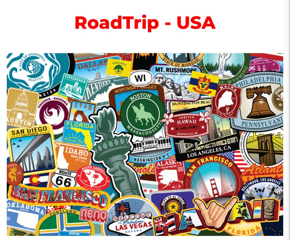 Road Trip USA - Micro Puzzles puzzle collectible [Barcode 850020243242] - Main Image 2