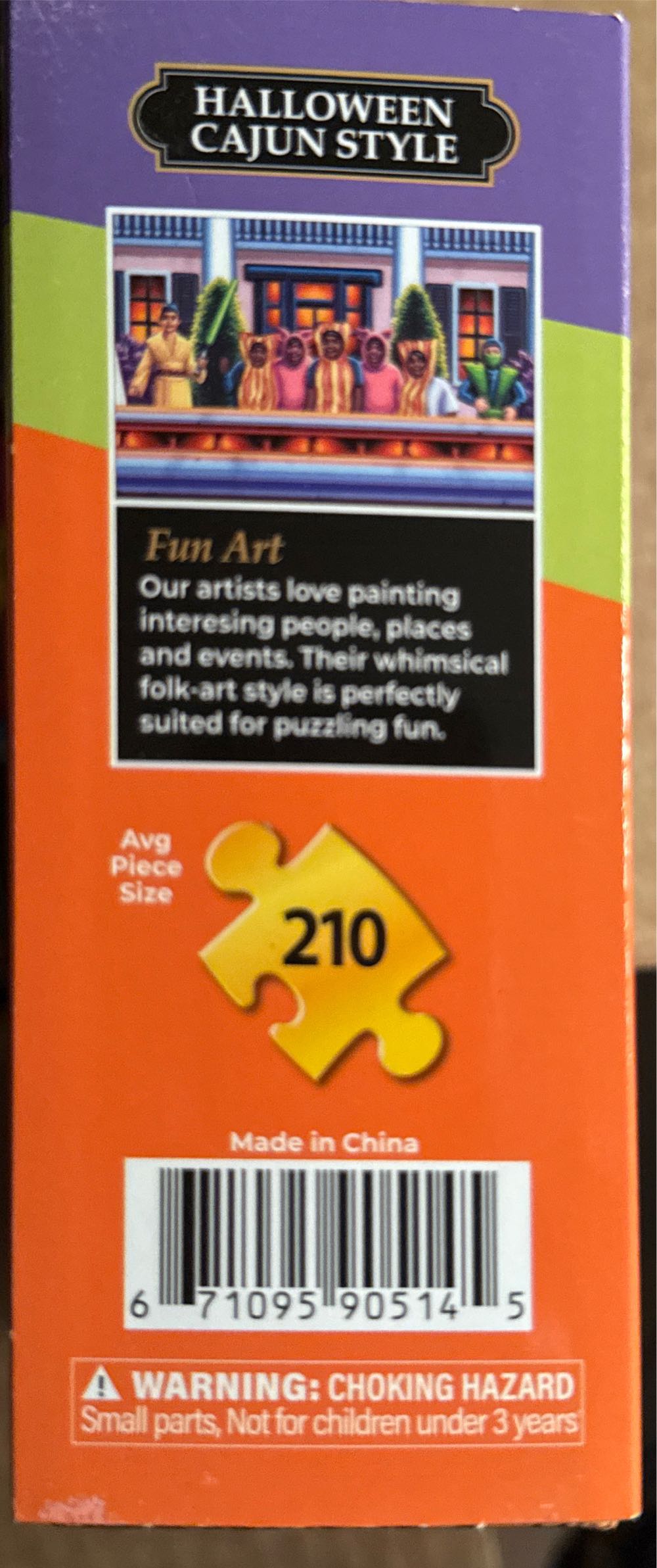 Halloween Cajun Style • - Dowdle Folk Art puzzle collectible [Barcode 671095905145] - Main Image 4