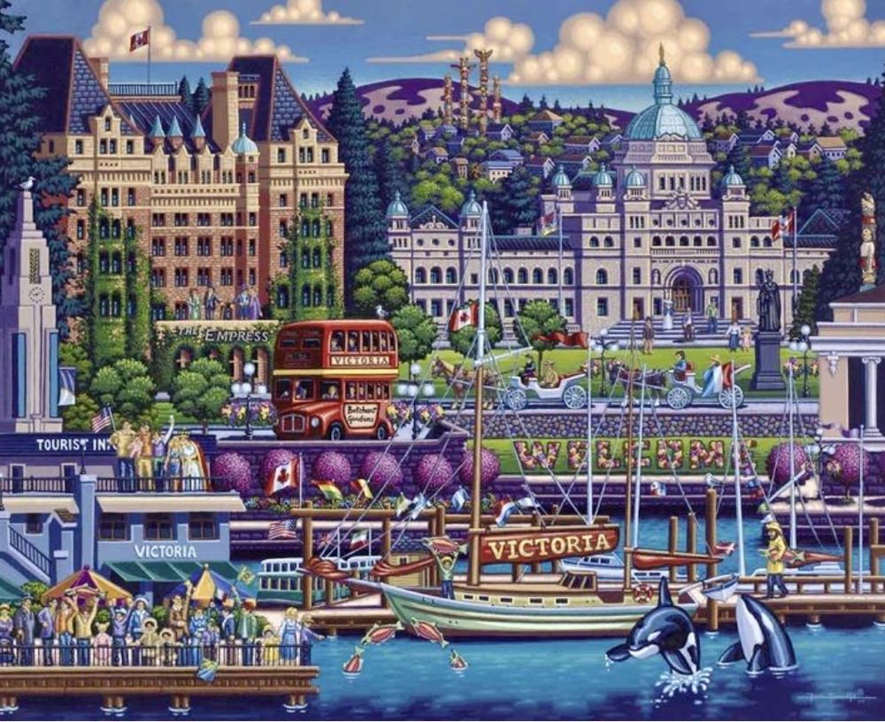 Victoria - Dowdle Folk Art puzzle collectible [Barcode 671095901994] - Main Image 2