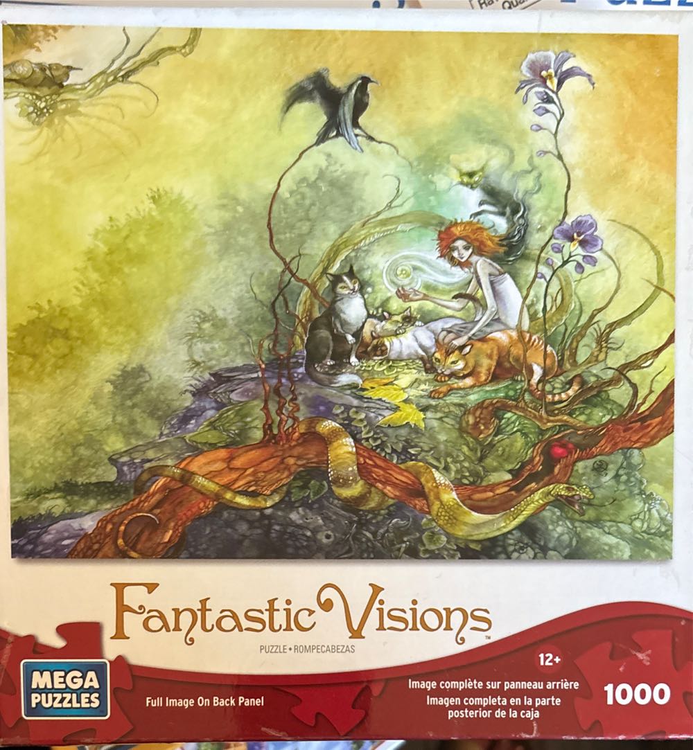 Sunsout Inc Swan Waterfall Pc Round Jigsaw Puzzle By Artist: Lori Schory Finished Size 26” Rd Mpn# 35134