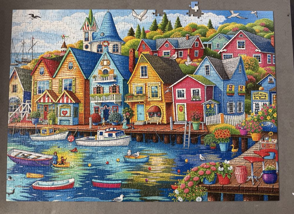 Seaside Village - Temu puzzle collectible - Main Image 2