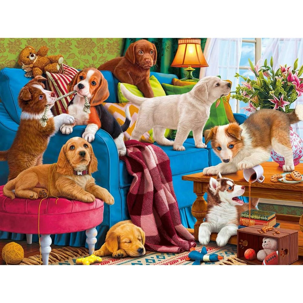 Playful Puppies - Craz-Z-Art puzzle collectible [Barcode 4895145423847] - Main Image 2