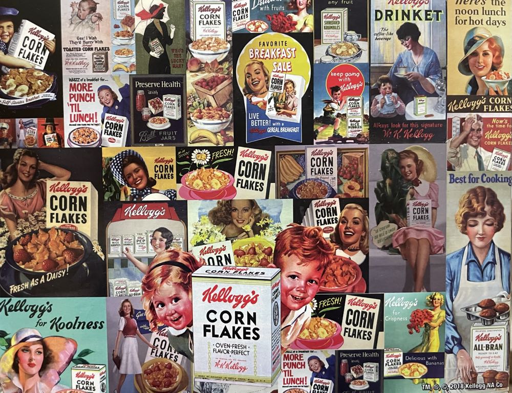 Vintage Kelloggs : Corn Flakes - Karmin International puzzle collectible [Barcode 773392026117] - Main Image 2