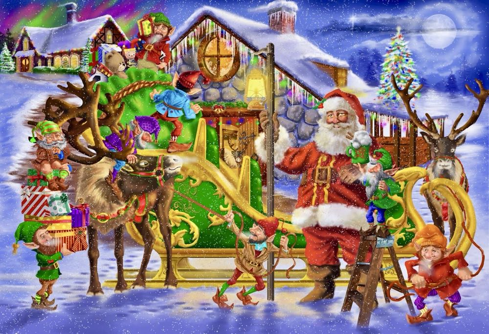 Crunch Time At The North Pole - Cheryl - TauPuzzles puzzle collectible [Barcode 810040927591] - Main Image 2