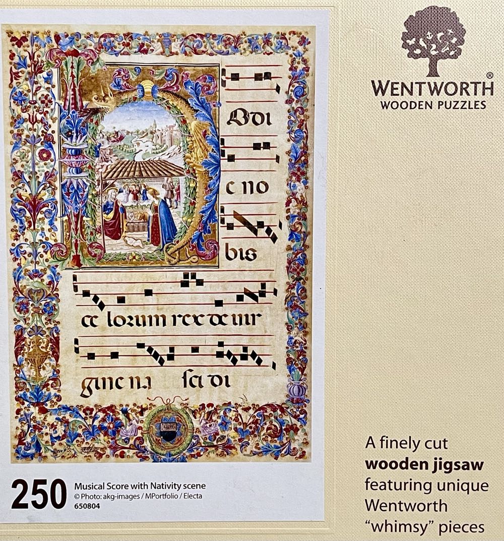 Musical Score With Nativity Scene - Wentworth Wooden Puzzles 🇬🇧 puzzle collectible [Barcode 6050265253974] - Main Image 3