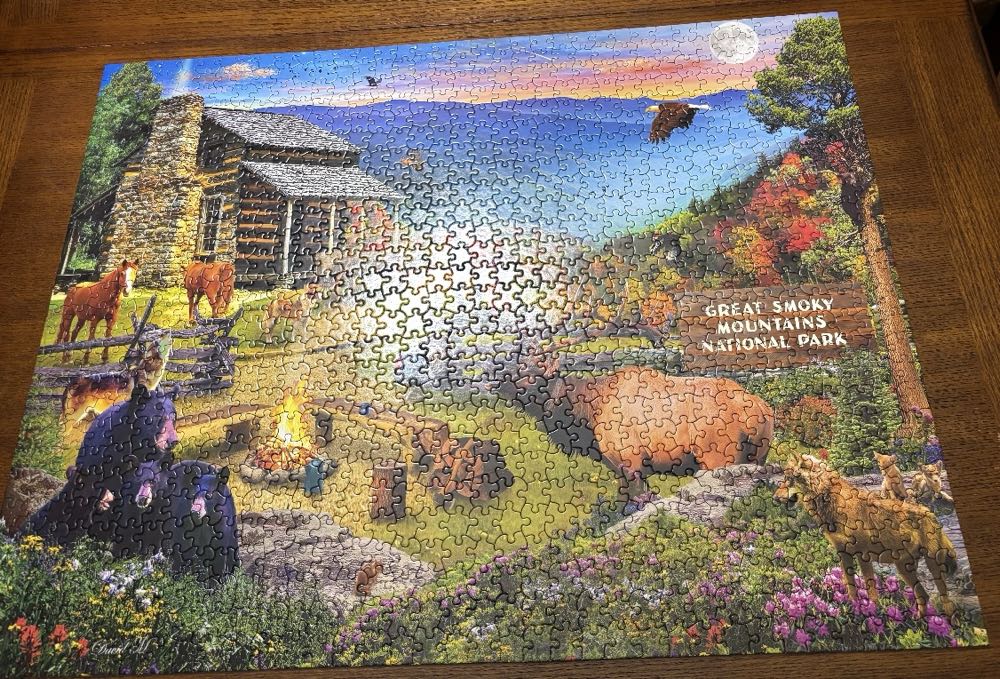 Smoky Mountain National Park - White Mountain puzzle collectible [Barcode 724819267514] - Main Image 2