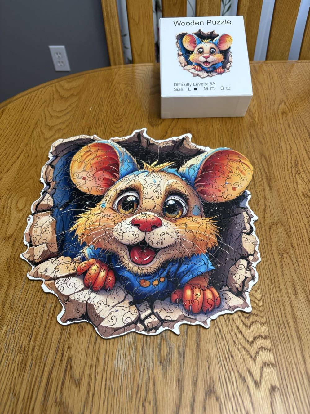 Wooden Mouse  puzzle collectible - Main Image 4