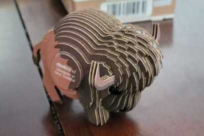 Eugy Bison 3d Puzzle 24 Piece Eco-friendly Educational Toy Puzzles For Boys Girls & Kids Ages 6  puzzle collectible [Barcode 9421035150439] - Main Image 3