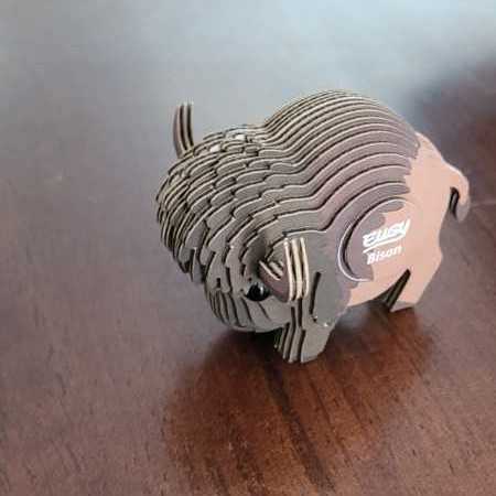 Eugy Bison 3d Puzzle 24 Piece Eco-friendly Educational Toy Puzzles For Boys Girls & Kids Ages 6  puzzle collectible [Barcode 9421035150439] - Main Image 4