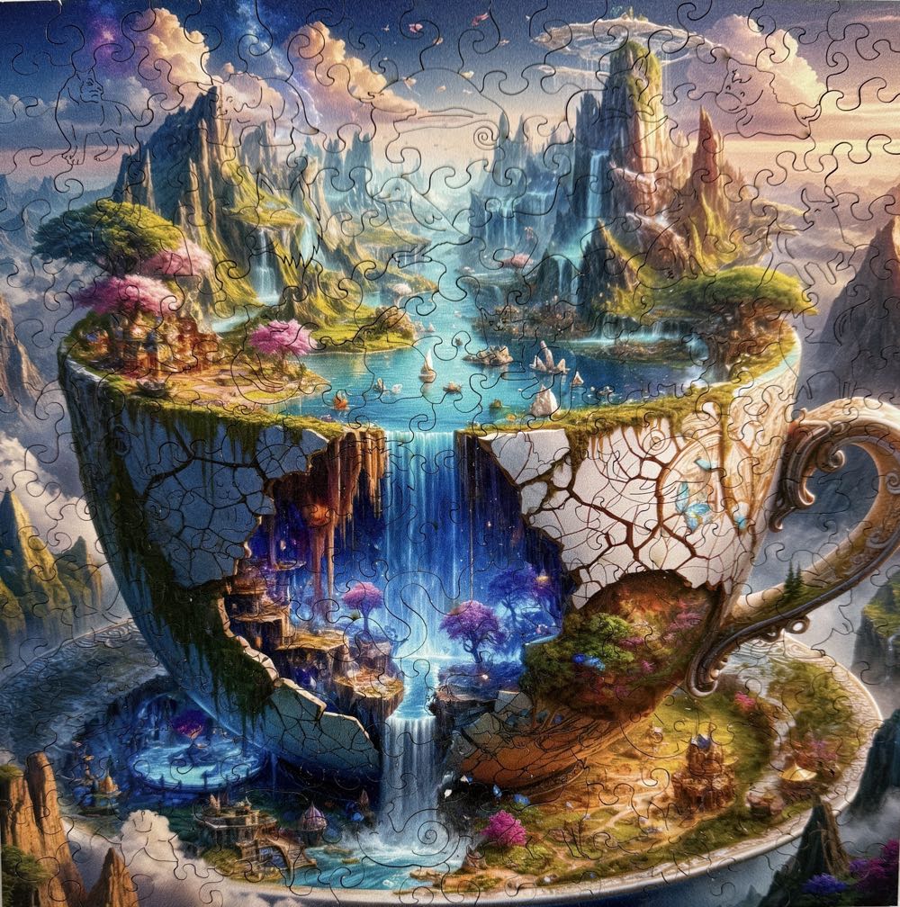 Scenic Water Cup Wooden Puzzle - Temu puzzle collectible - Main Image 2