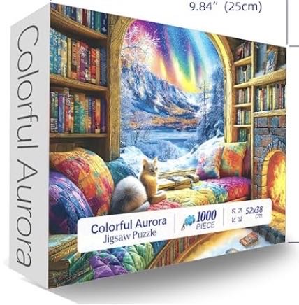 Northern Lights Landscape - Blue Forest puzzle collectible - Main Image 2