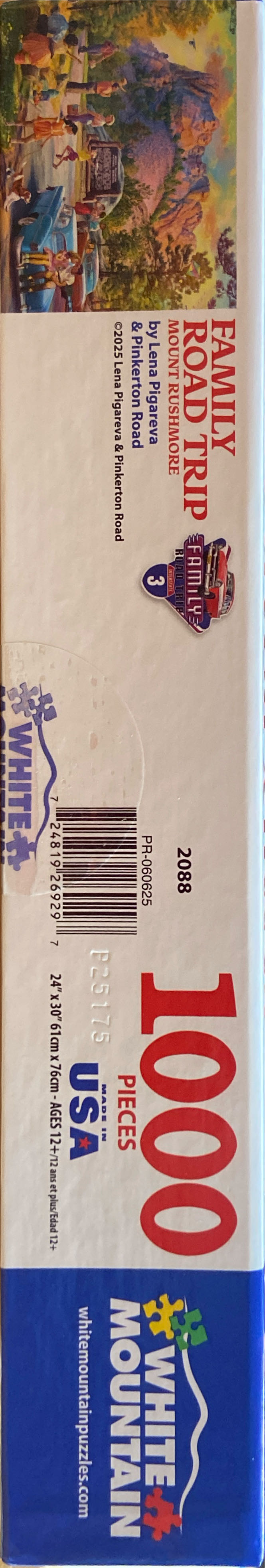 Family Road Trip Mount Rushmore Annie H - White Mountain puzzle collectible [Barcode 724819269297] - Main Image 2