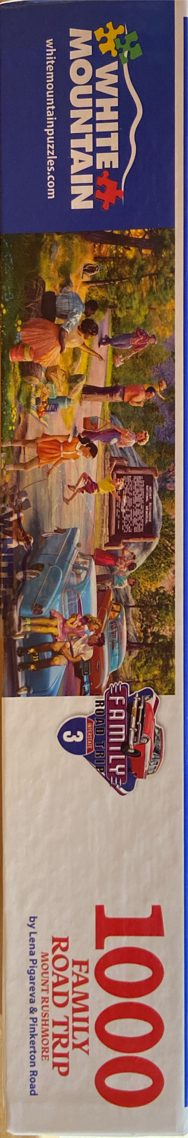Family Road Trip Mount Rushmore Annie H - White Mountain puzzle collectible [Barcode 724819269297] - Main Image 3