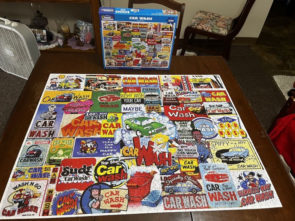 Car Wash✅ - White Mountain puzzle collectible [Barcode 724819269273] - Main Image 4