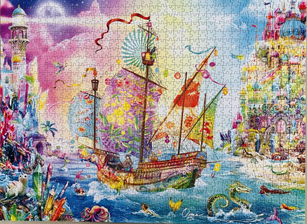 Crystal Dreamship Harbor - SOLD - Buffalo puzzle collectible - Main Image 2