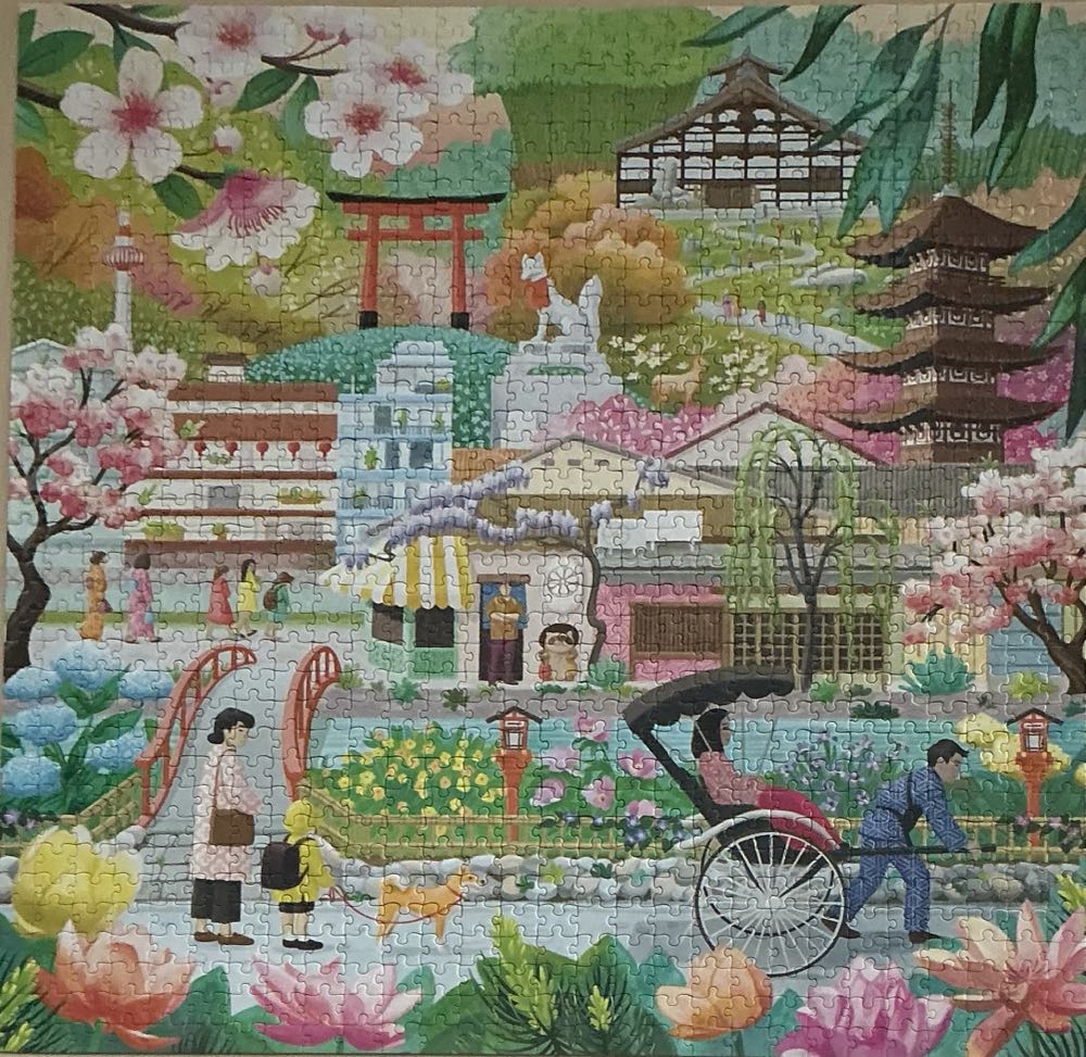 Seasons In Kyoto - eeBoo Piece & Love puzzle collectible [Barcode 689196516696] - Main Image 2