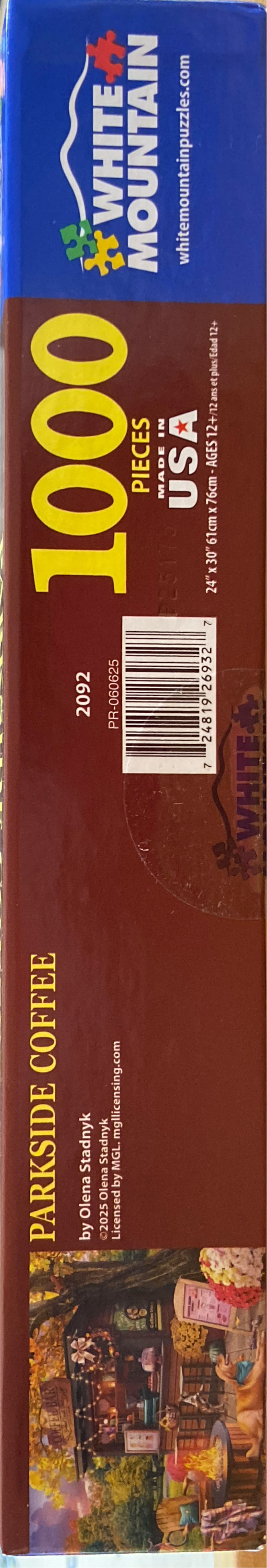 Parkside Coffee🆕🚪 - White Mountain puzzle collectible [Barcode 724819269327] - Main Image 2