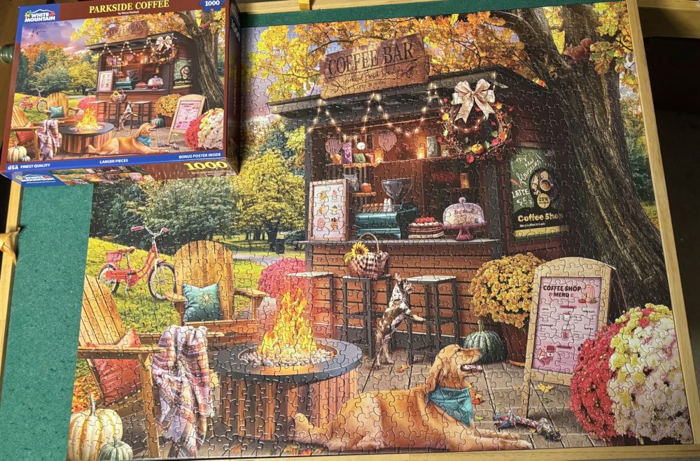 Parkside Coffee🆕🚪 - White Mountain puzzle collectible [Barcode 724819269327] - Main Image 4