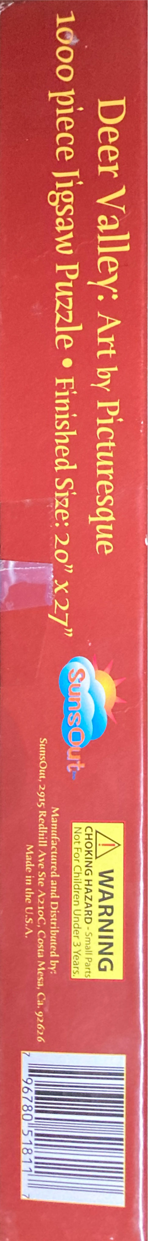 Deer Valley - SunsOut 🇺🇸 puzzle collectible [Barcode 796780518117] - Main Image 2