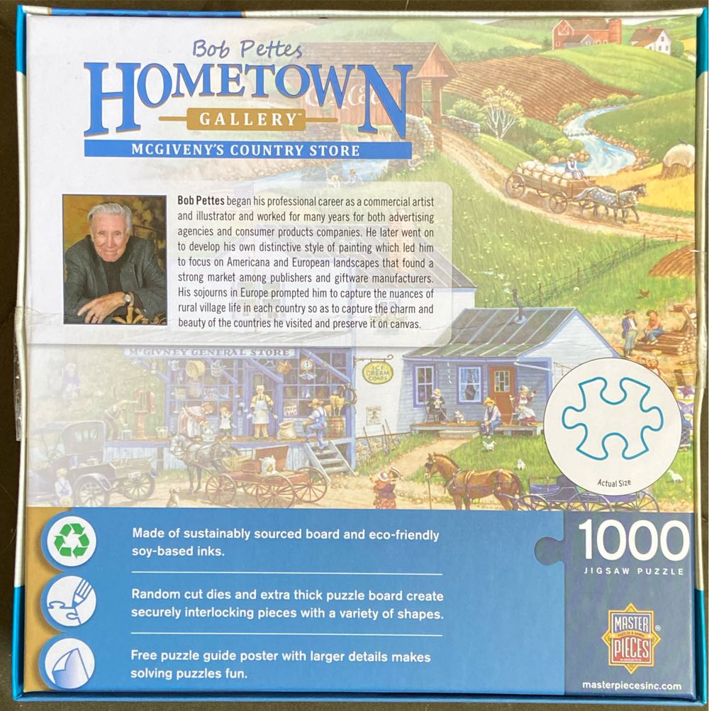 Home Town Gallery - Mcgiveny’s Country Store - Masterpieces Puzzle Company puzzle collectible [Barcode 705988625640] - Main Image 2