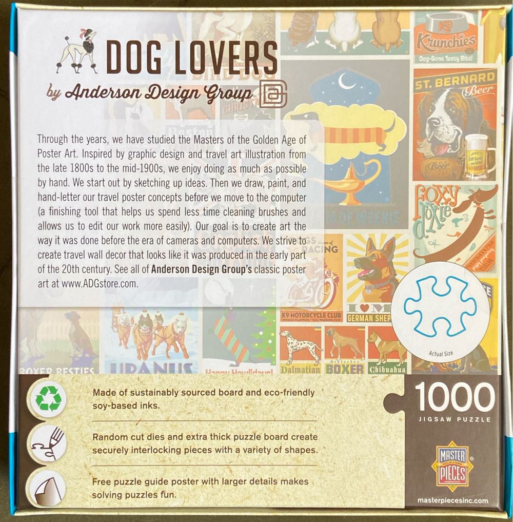 Dog Lovers - Masterpieces Puzzle Company puzzle collectible - Main Image 2
