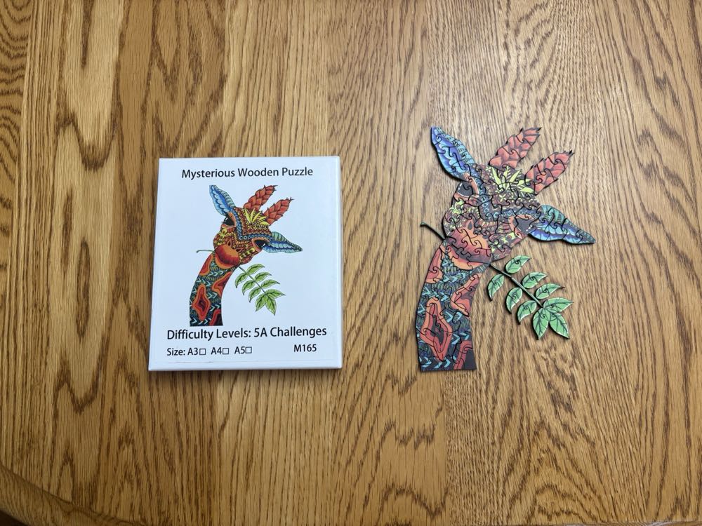 Wooden Giraffe - Wooden Puzzle puzzle collectible - Main Image 4