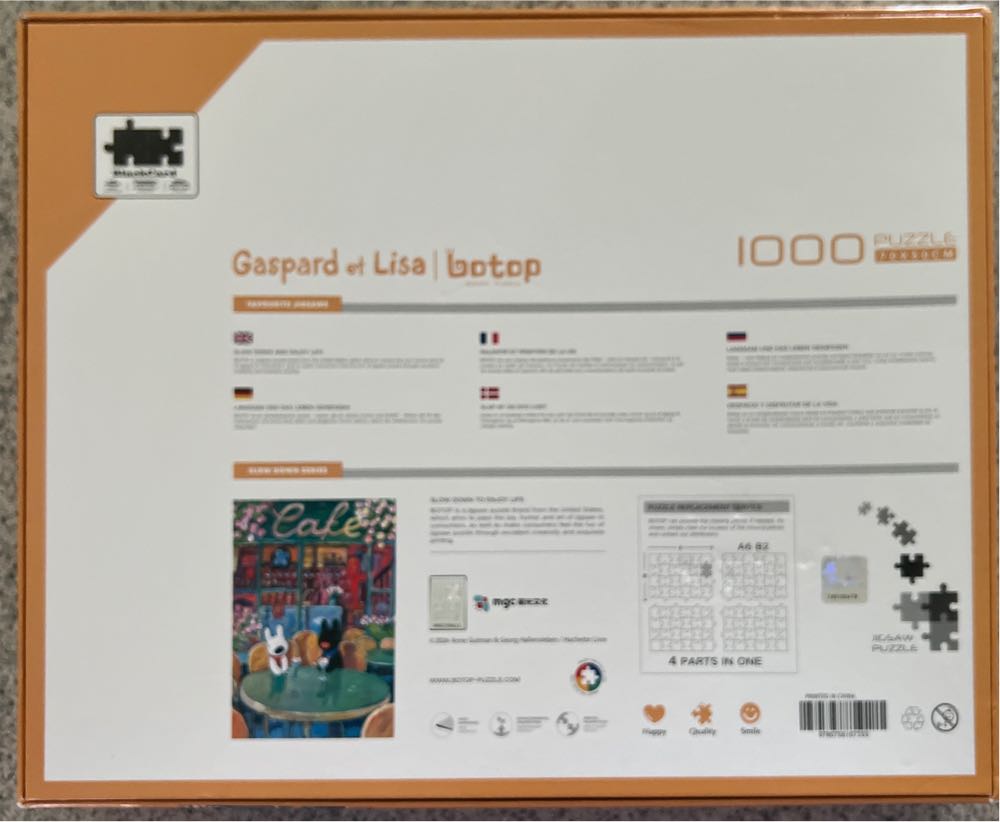 Gaspard et Lisa - Botop Fusion (Black Card) puzzle collectible [Barcode 9780755107333] - Main Image 3