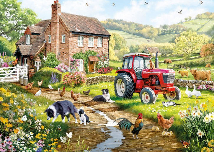 Macneil Farm (Saskia Lenen) - Gibsons puzzle collectible [Barcode 5012269064407] - Main Image 2