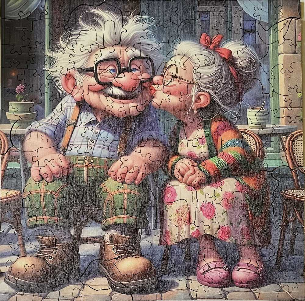 Loving Grandparents - Wooden Puzzle puzzle collectible - Main Image 2