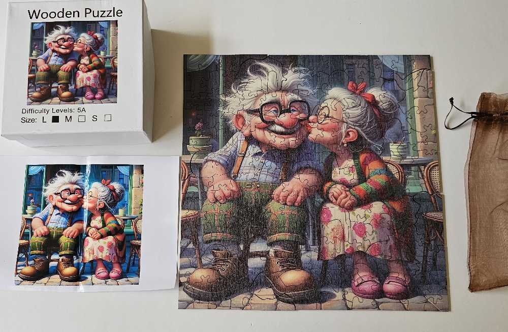 Loving Grandparents - Wooden Puzzle puzzle collectible - Main Image 3