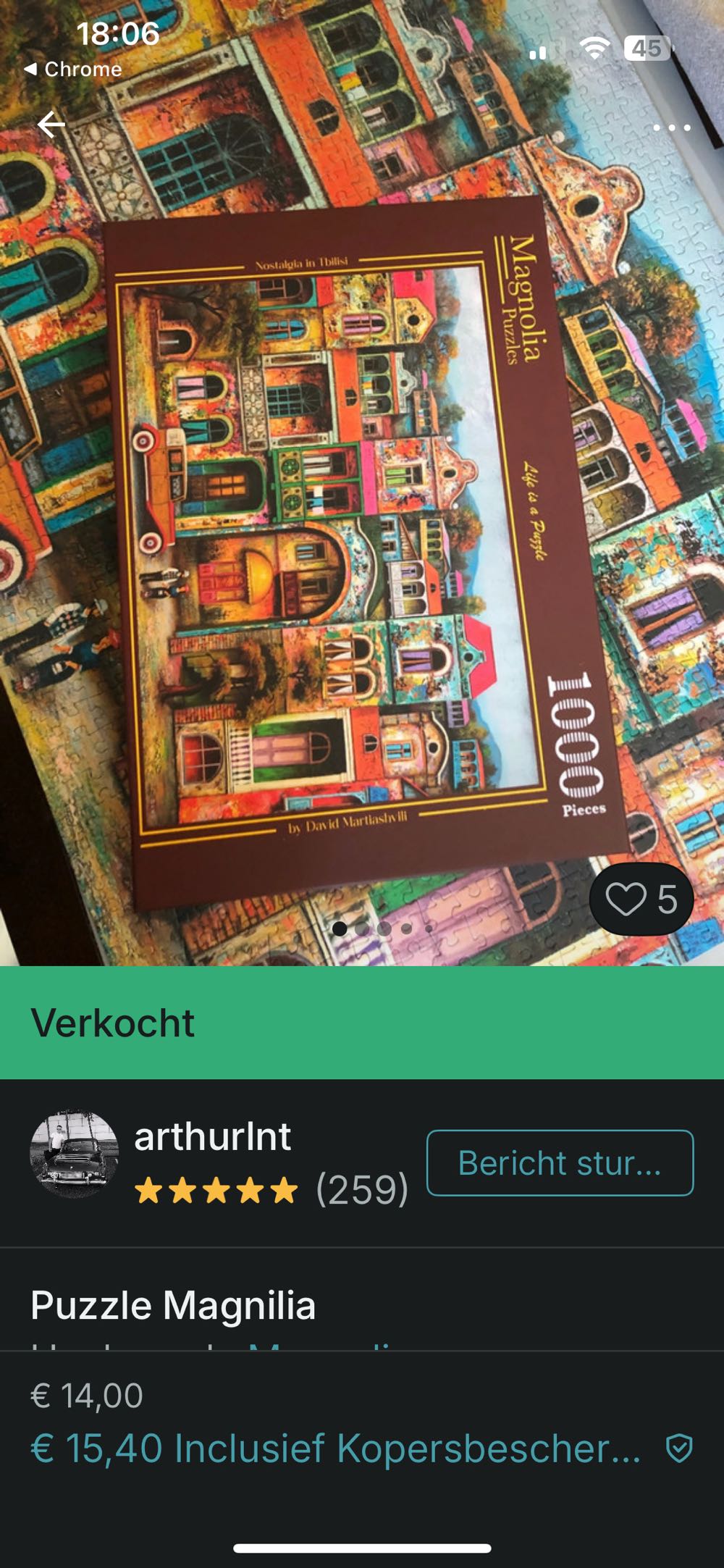 Nostalgia In Tbilisi - Magnolia puzzle collectible [Barcode 8684595060681] - Main Image 3