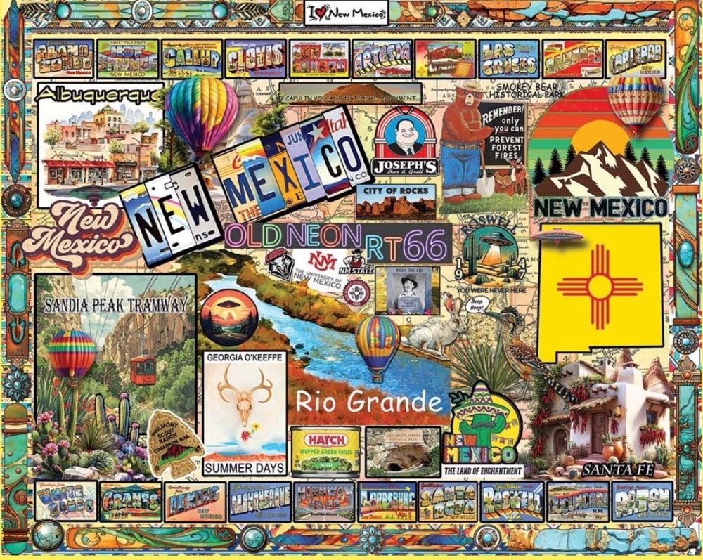 I Love New Mexico - White Mountain puzzle collectible [Barcode 724819269143] - Main Image 2