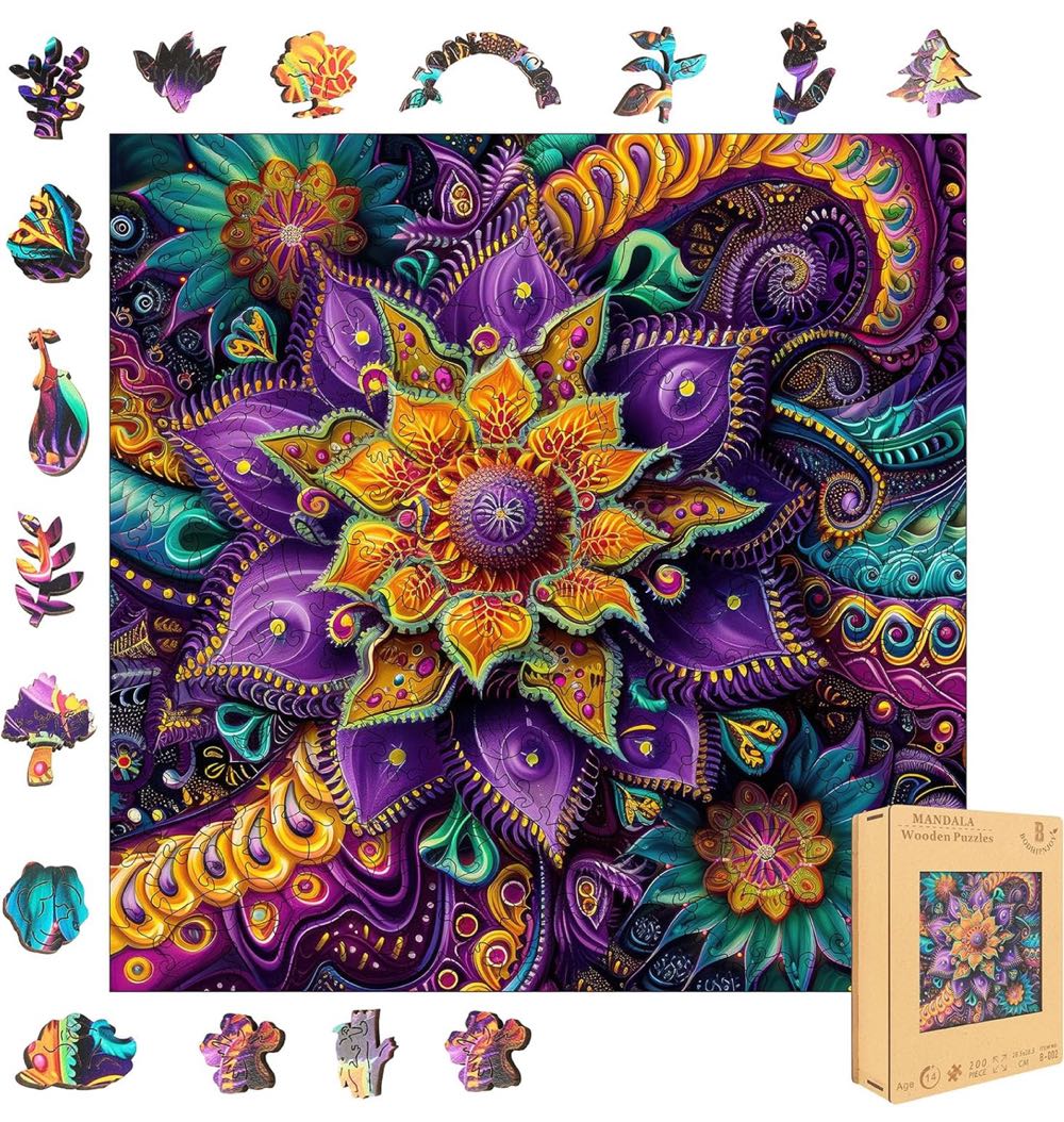 Purple Mandala - BODHIPNJOY puzzle collectible - Main Image 2