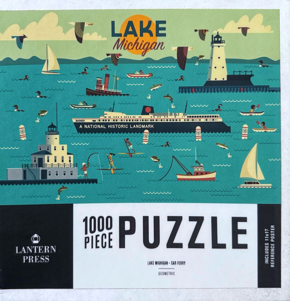 Lake Michigan Car Ferry - Lantern Press puzzle collectible - Main Image 2