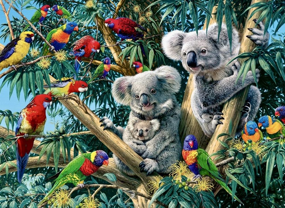 Koalas in a Tree - Ravensburger puzzle collectible [Barcode 4005555002062] - Main Image 2
